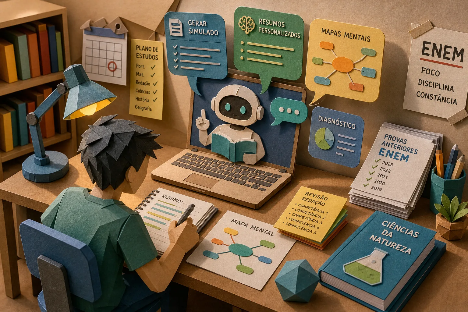Tecnologia de inteligência artificial auxilia estudantes na preparação para o Enem