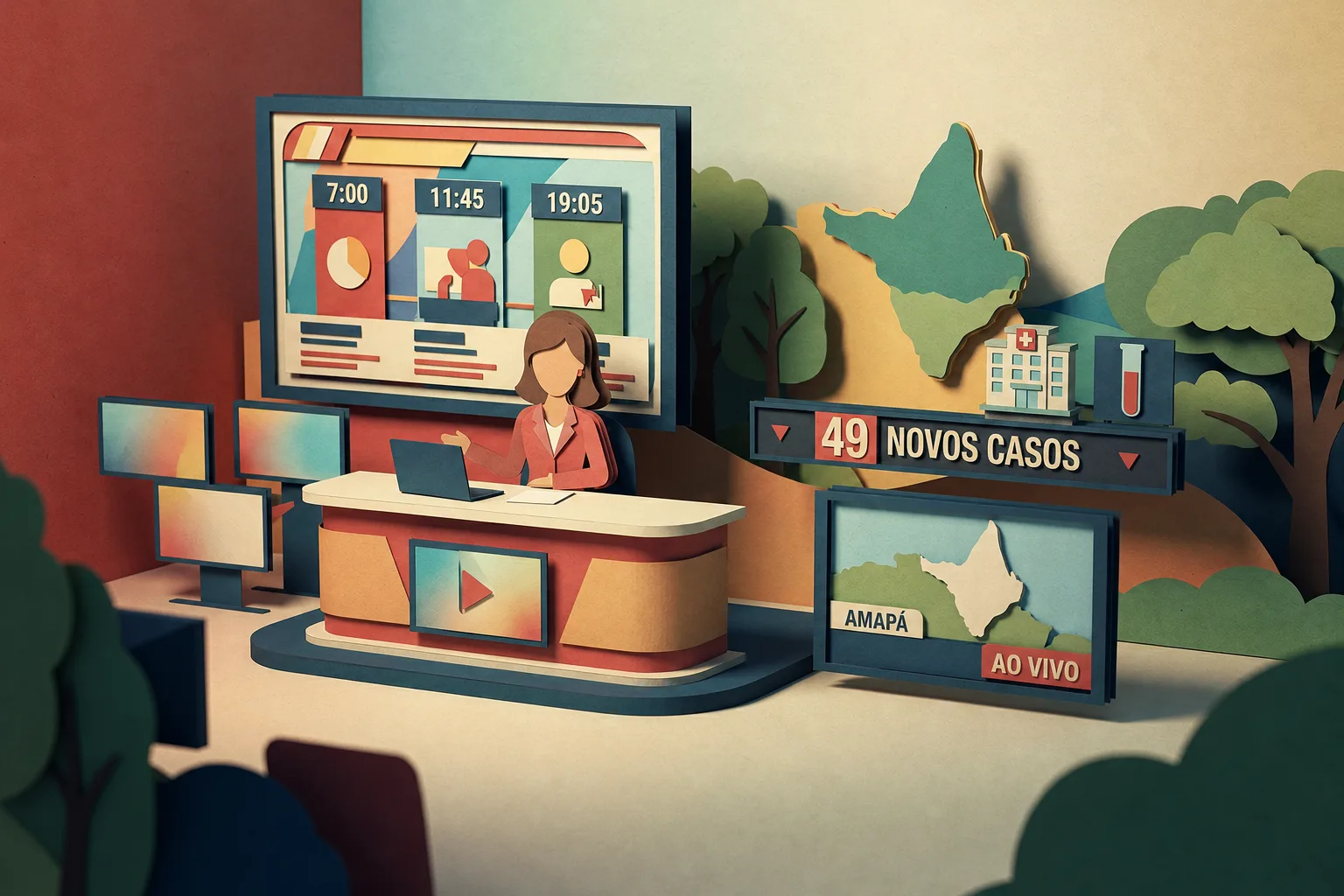 Telejornais do Amapá transmitem notícias ao vivo com atualizações da região