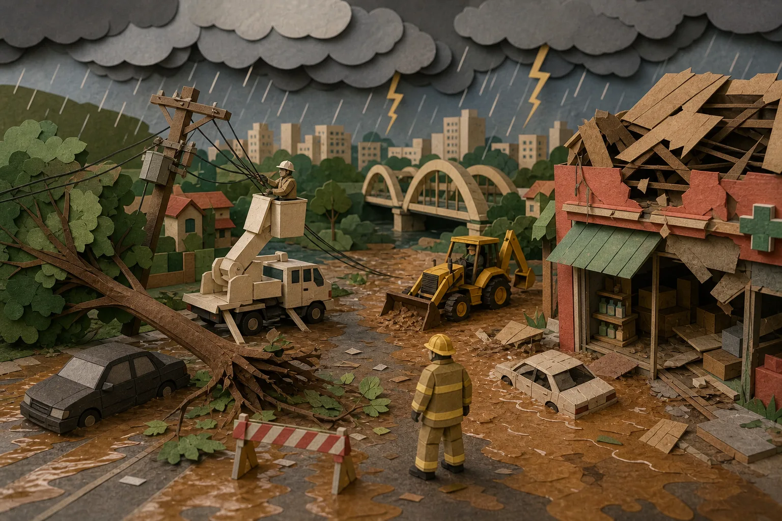 Tempestades provocam danos em municípios goianos e colocam 50 cidades em alerta