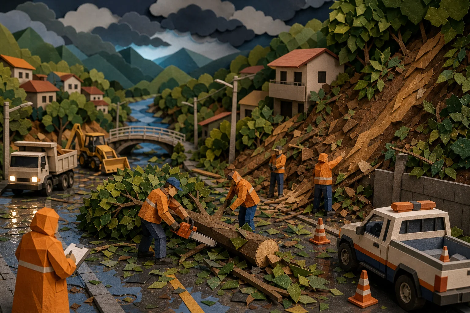 Temporal acima do esperado causa estragos e mobiliza Defesa Civil em Itatiaia