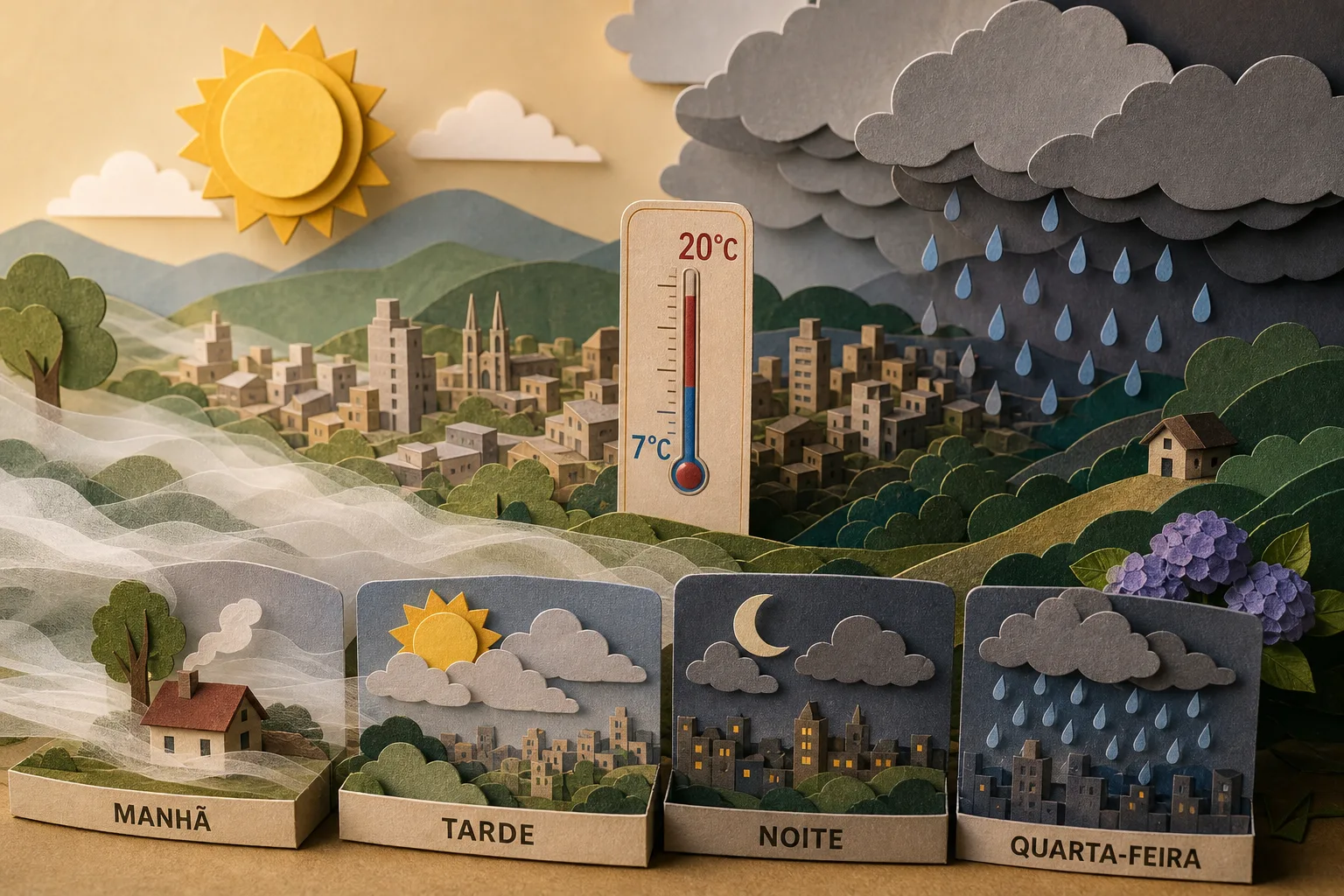 Terça-feira começa com nevoeiro e termômetros entre 7°C e 20°C em Caxias do Sul