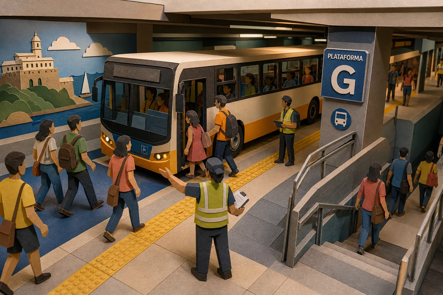 Terminal da Lapa normaliza embarque subterrâneo após obras no piso