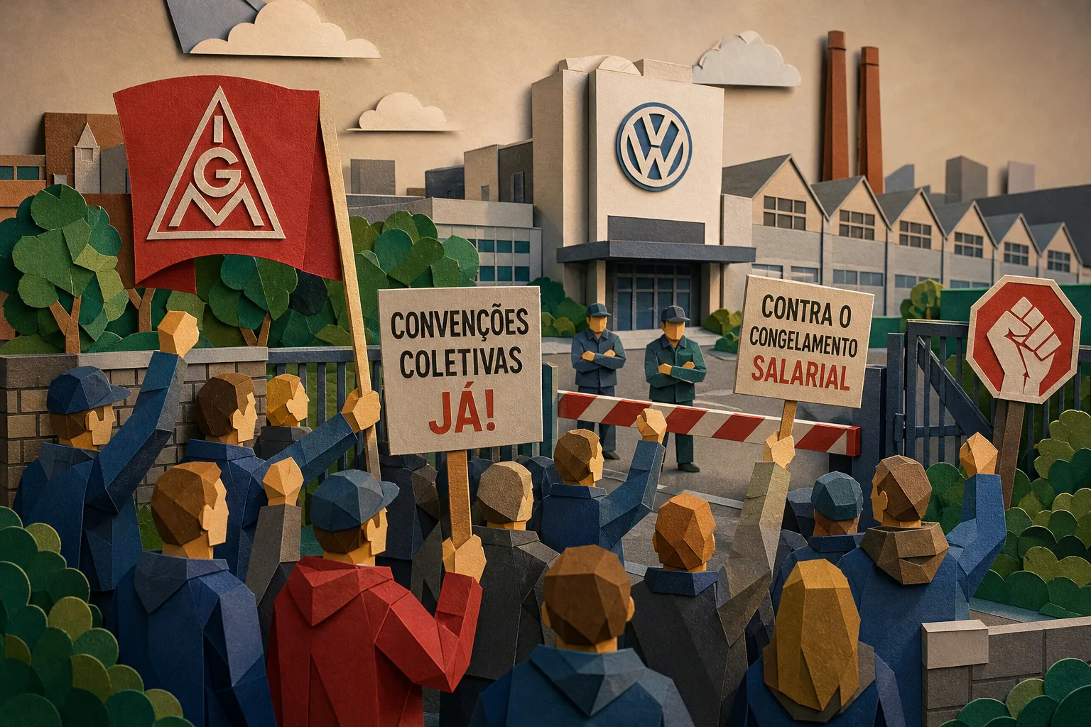 Trabalhadores da Volkswagen na Alemanha preparam greve contra congelamento salarial