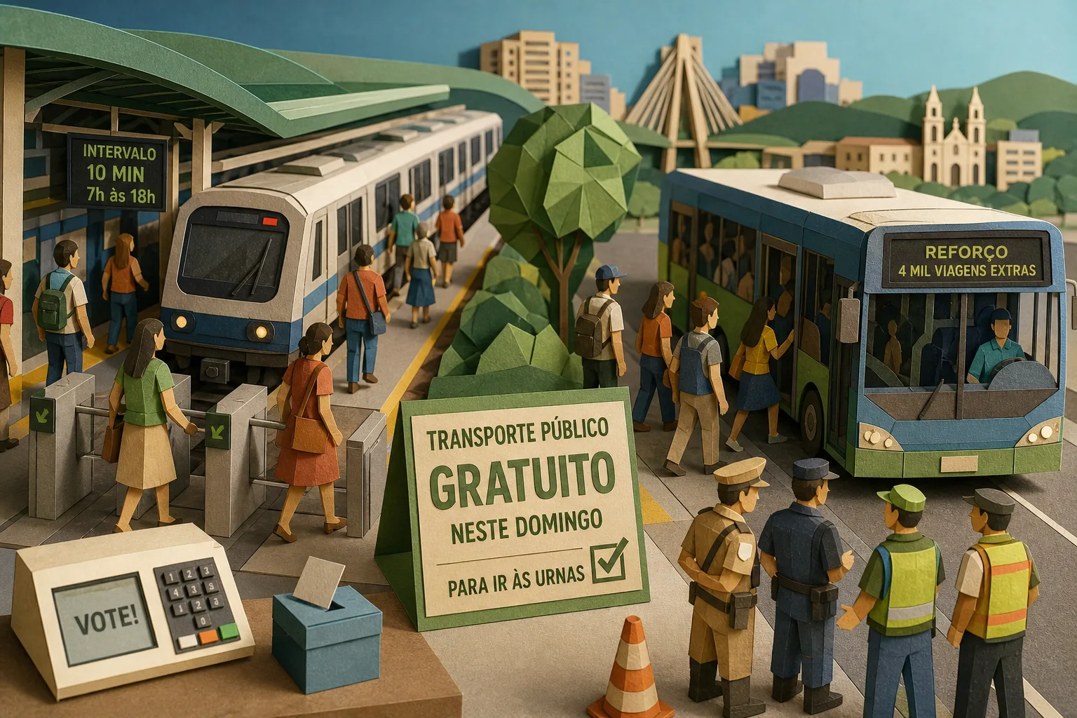 Transporte público de Belo Horizonte opera com gratuidade e reforço nas eleições