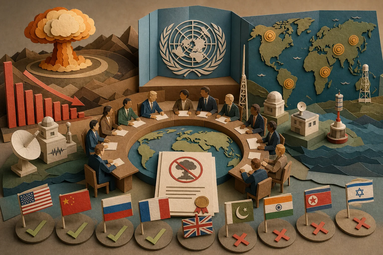 Tratado contra testes atômicos reduz explosões no mundo mas segue sem vigor pleno