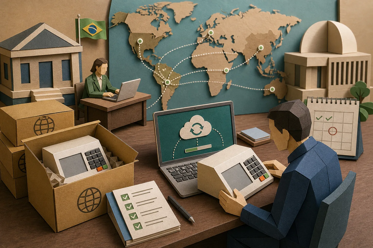 TRE-DF organiza atualização remota de aparelhos de votação em outros países