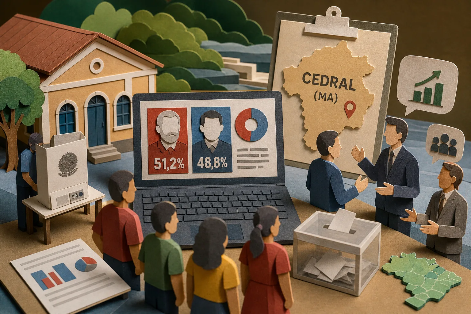TSE detalha apuração de votos para presidente nas seções eleitorais de Cedral