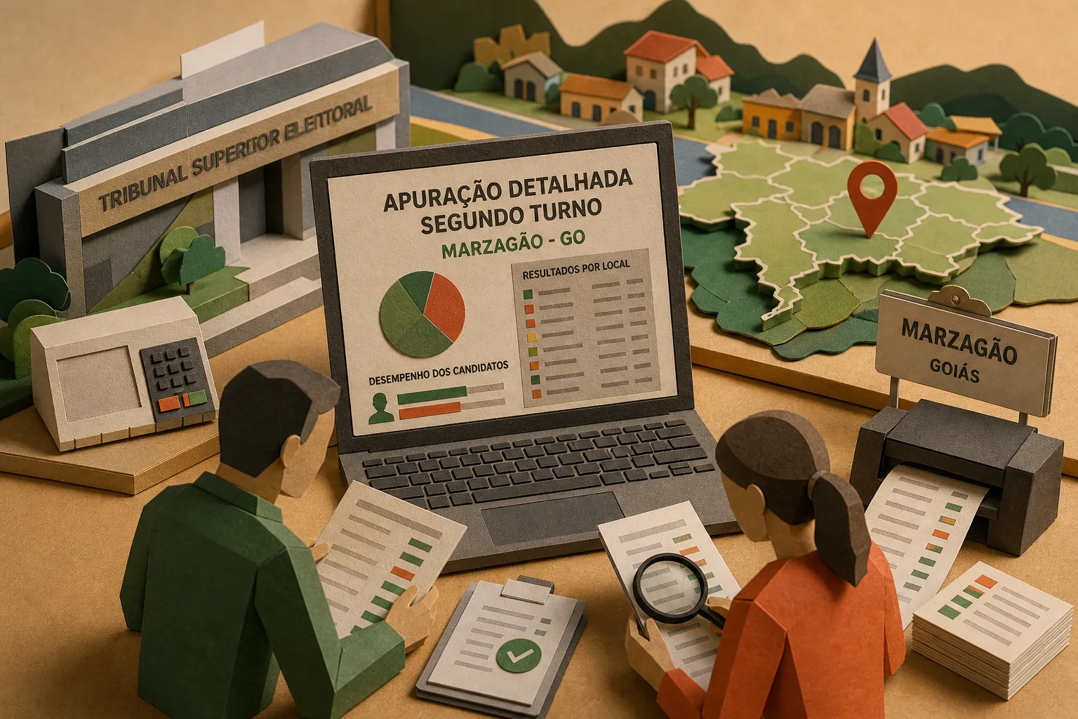 TSE divulga apuração detalhada do segundo turno presidencial em Marzagão