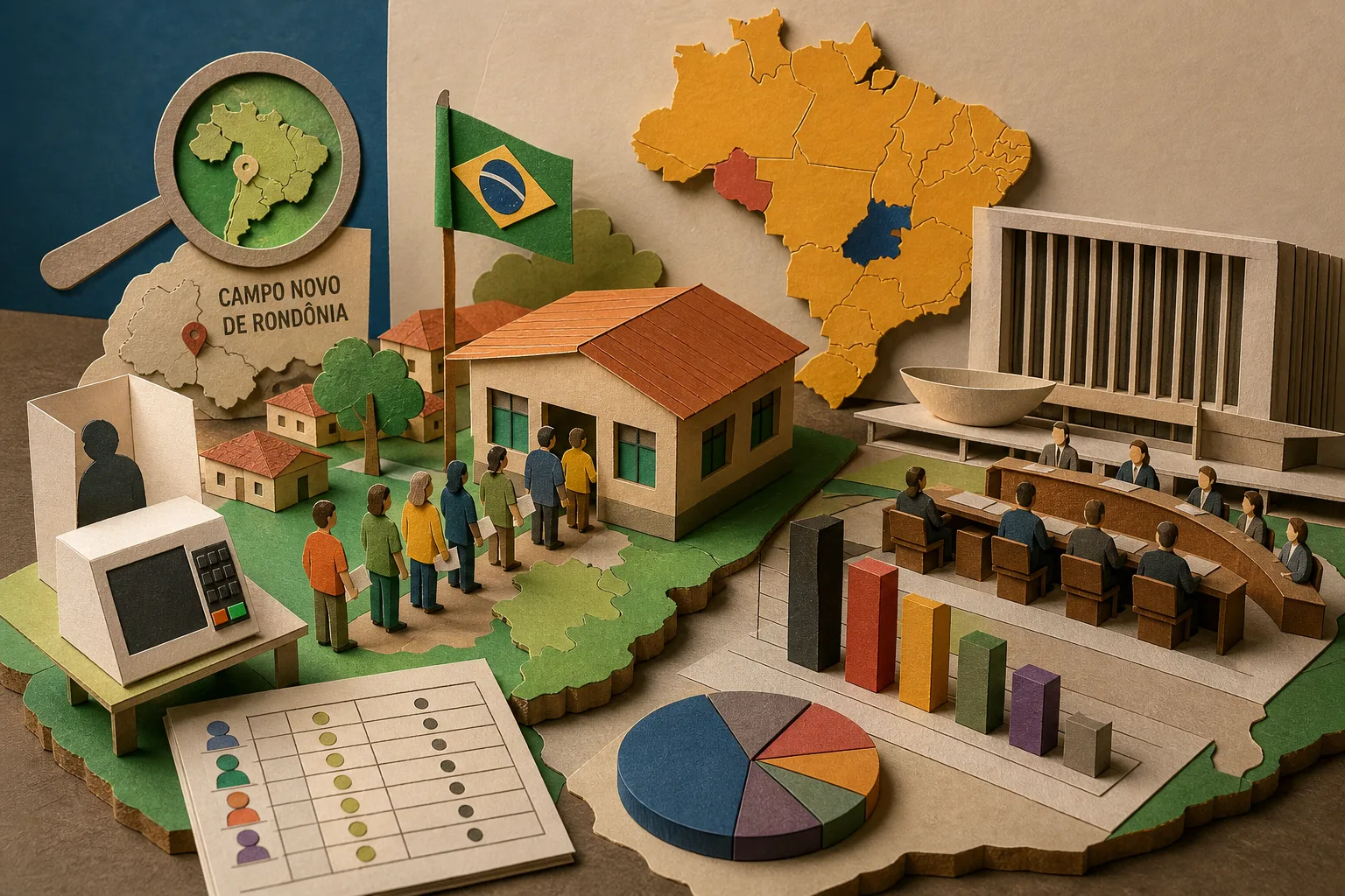 TSE divulga apuração do 1º turno presidencial em Campo Novo de Rondônia