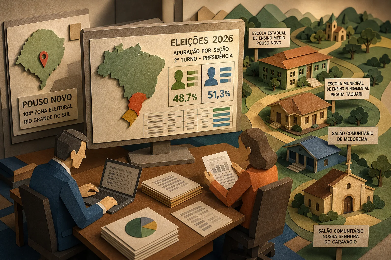 TSE divulga apuração do segundo turno presidencial por seção em Pouso Novo