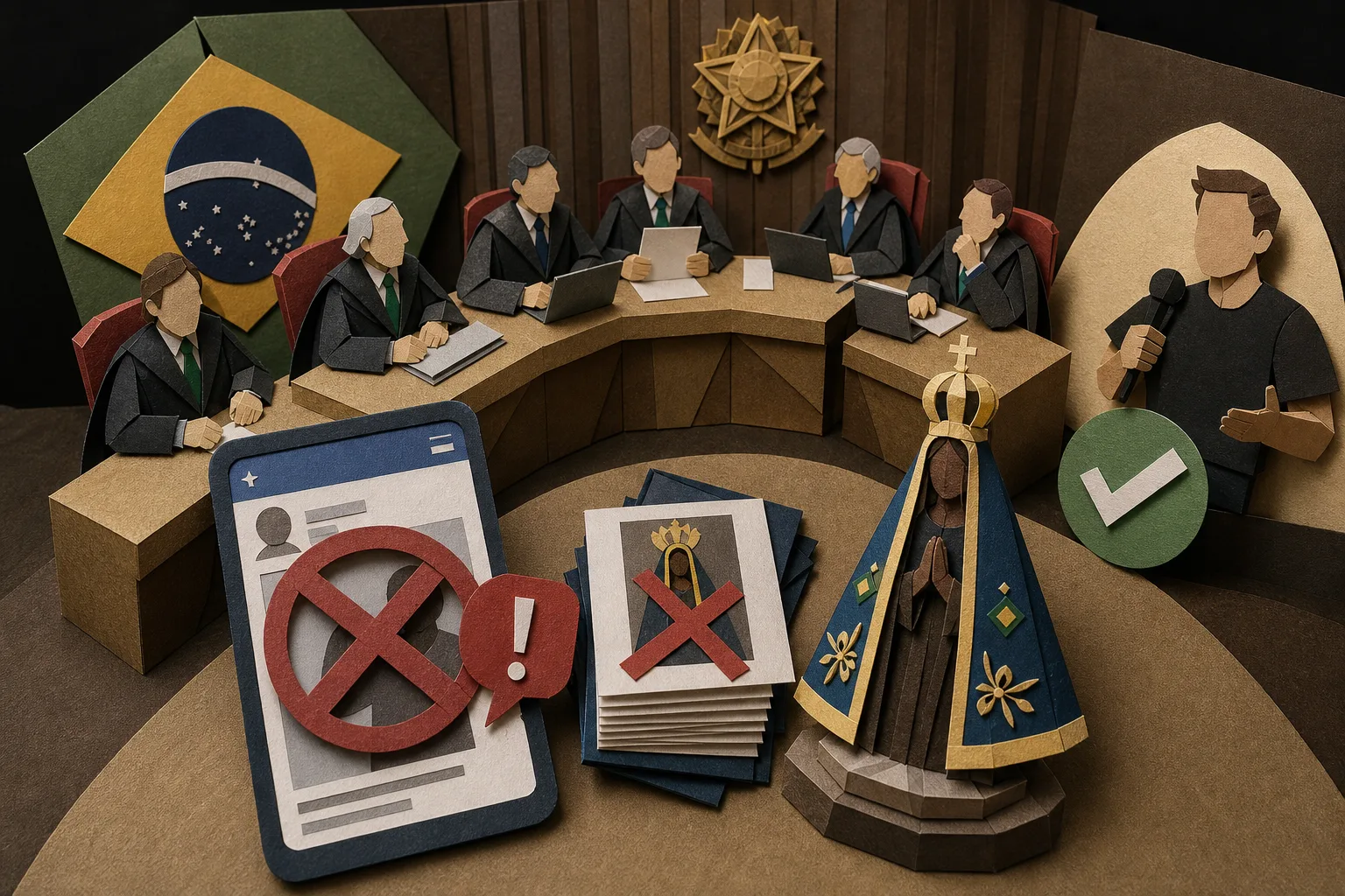 TSE forma maioria para barrar conteúdos falsos ligados a Flávio Bolsonaro e padroeira