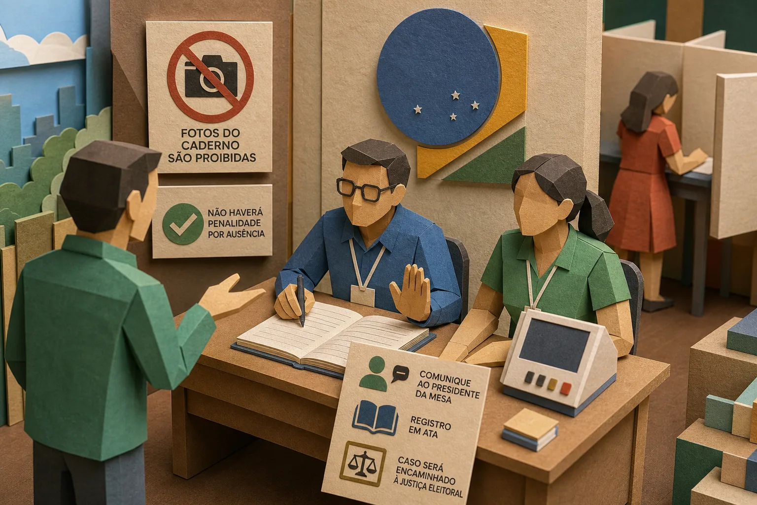 TSE orienta conduta caso outra pessoa registre voto no lugar do eleitor