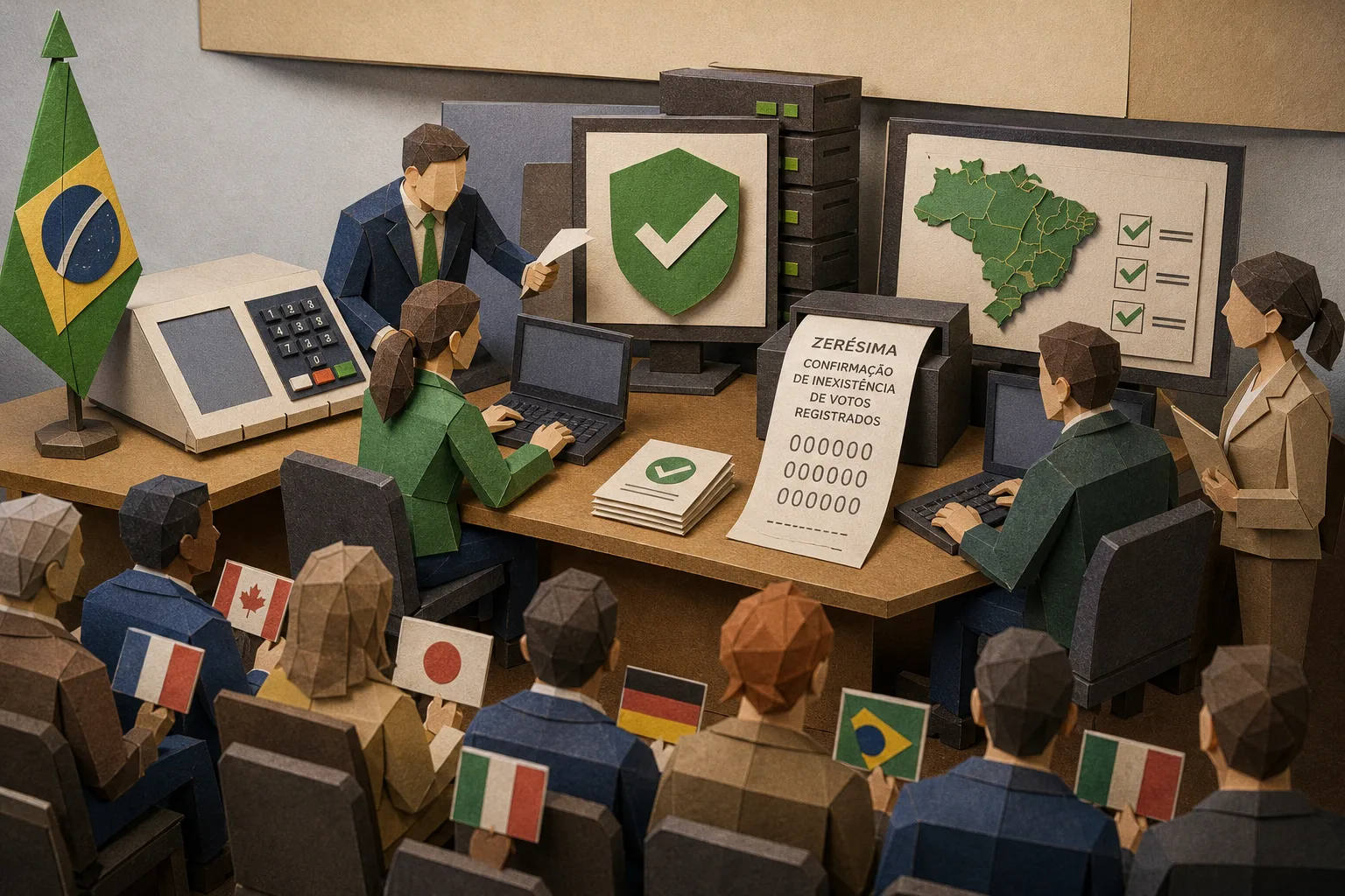 TSE valida sistemas de apuração e emite zerésima antes do início das eleições