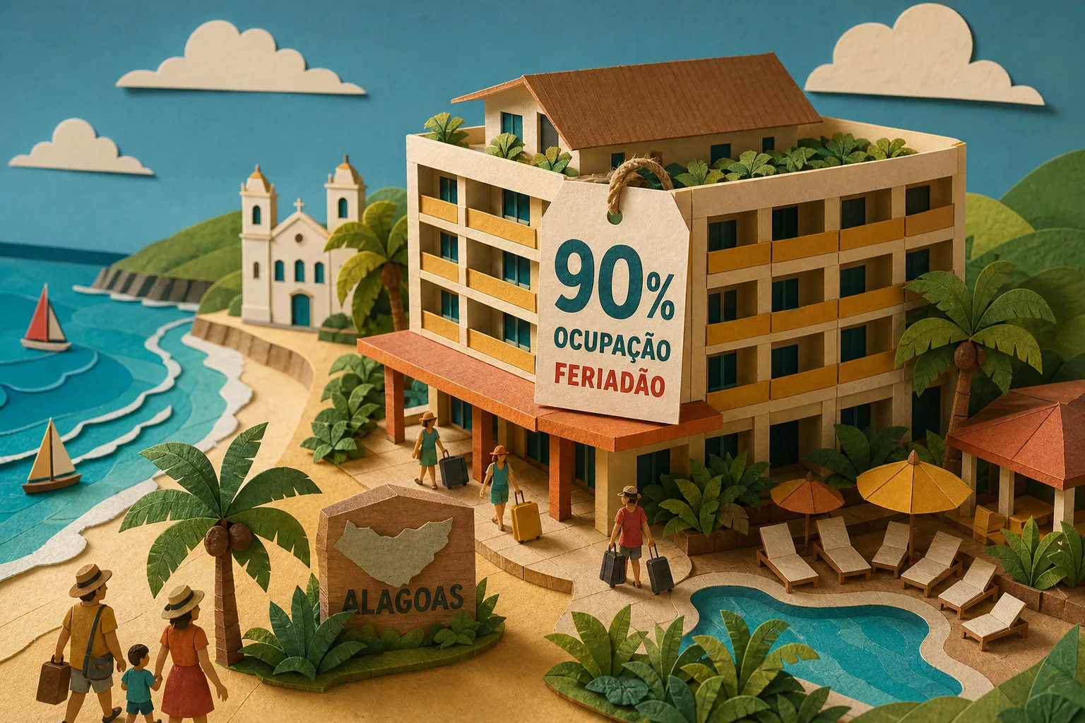 Turismo em Alagoas prevê 90% de ocupação nos hotéis durante o feriado prolongado