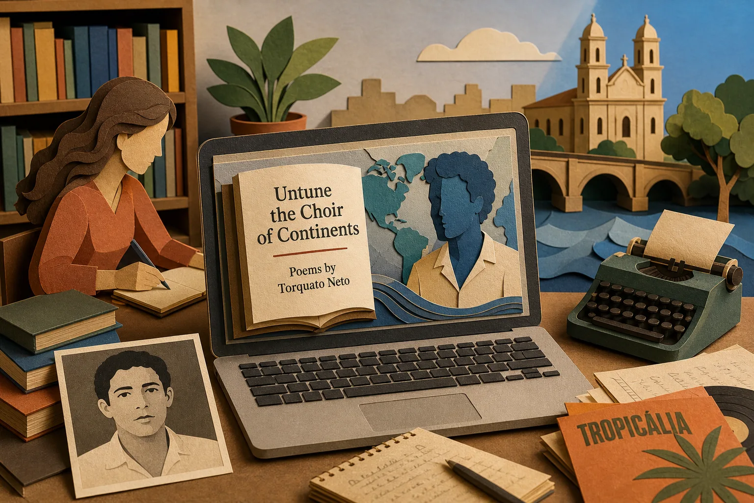 Uespi lança e-book gratuito com primeira versão em inglês da poesia de Torquato Neto