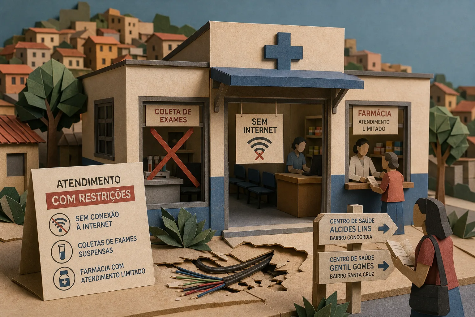 Unidade de saúde no Nordeste de BH funciona com restrições após furto de fios