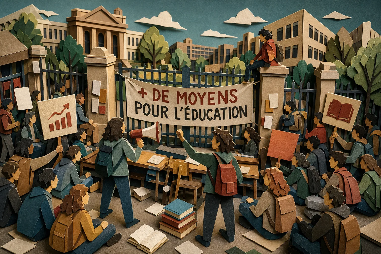 Universidades francesas aderem a protestos de colégios por verbas na educação