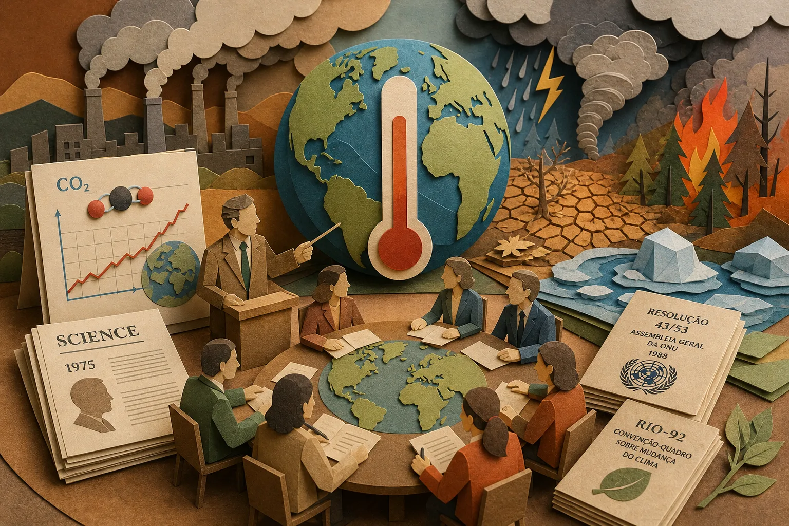 Uso do termo no singular define crise do clima como transformação global única
