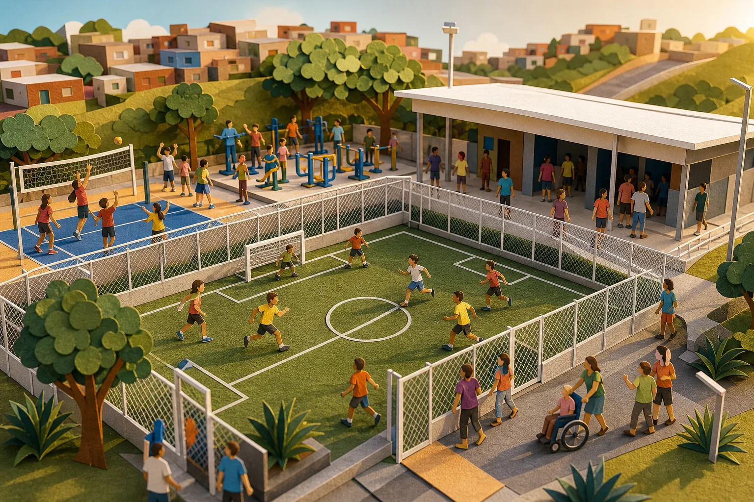 Varginha inaugura moderno centro esportivo no terreno do antigo Melãozinho