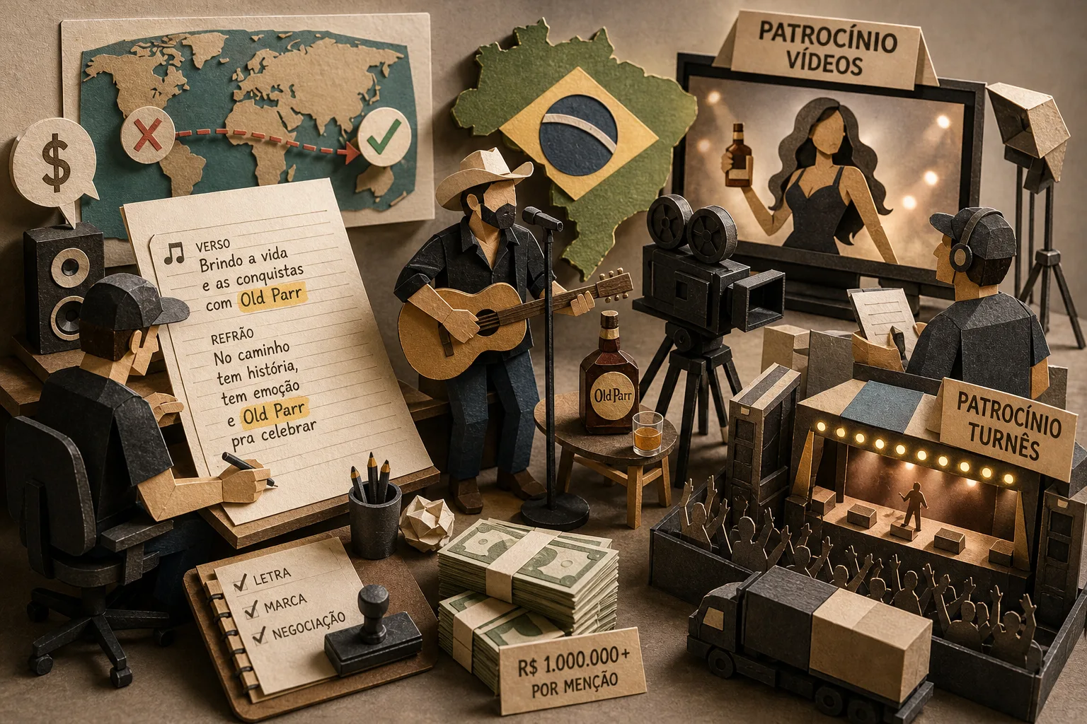 Venda de publicidade em letras musicais gerou receitas no pop e no sertanejo